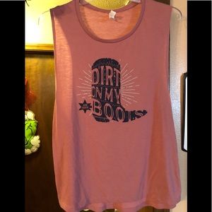 Jon Pardi Dirt on My Boots tank from concert